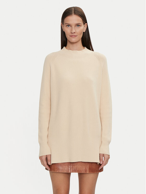 Kontatto Kontatto Sweater 3M0128 Bézs Relaxed Fit