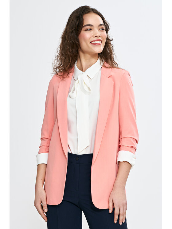 NIFE NIFE Marynarka Z76 Różowy Regular Fit