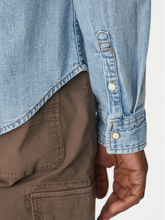 Guess Jeans Guess Jeans Koszula M5RH55 D5M82 Niebieski Regular Fit