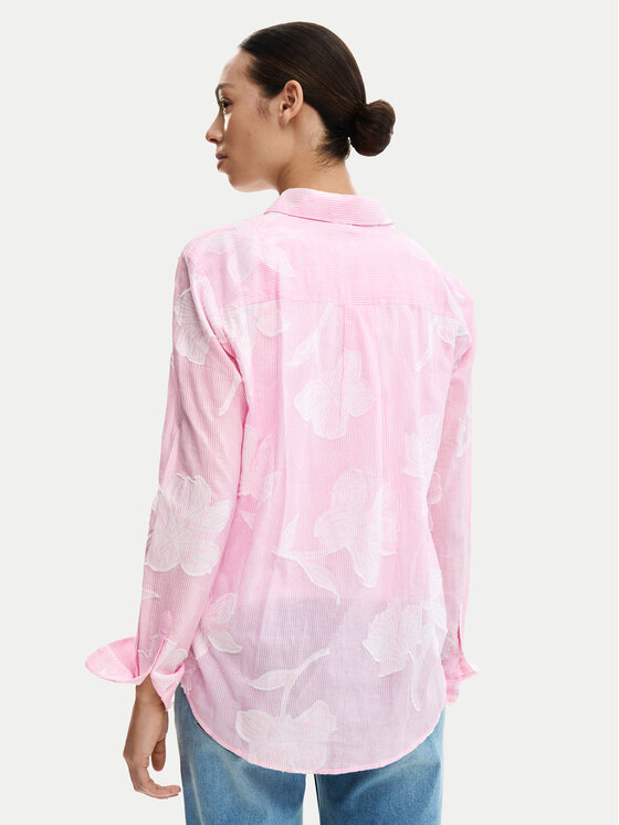Desigual Desigual Srajca Cam Pinkjack 26SWCW12 Roza Regular Fit