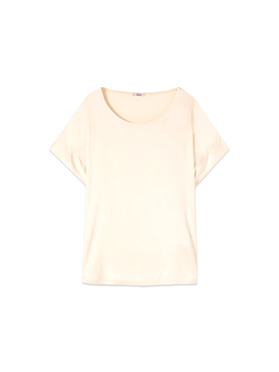 Oltre Oltre Bluzka 2516J000762N002 Biały Regular Fit