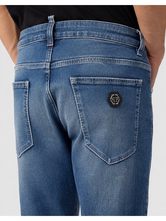 PHILIPP PLEIN PHILIPP PLEIN Jeans 31229 Blu scuro Straight Leg