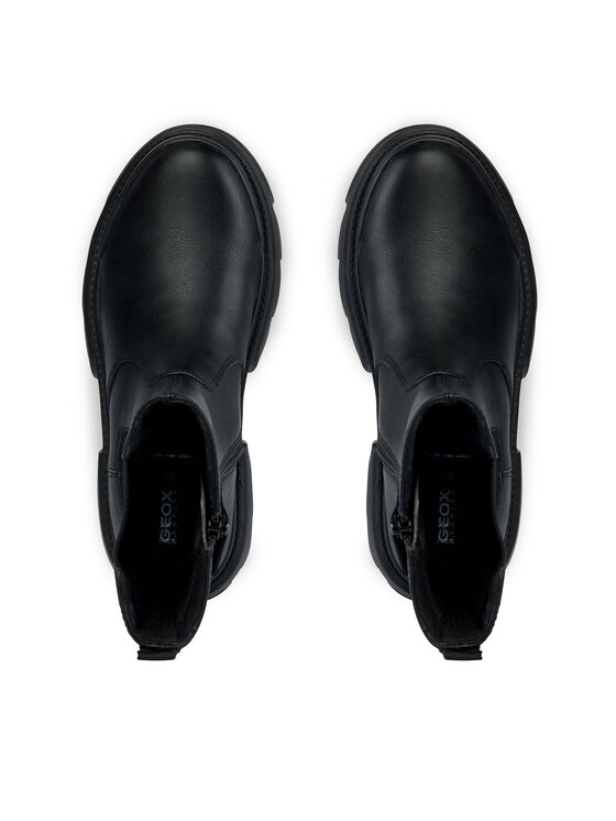 Geox Geox Botine J Junette Girl J36HVE 0BCNH C9999 S Negru