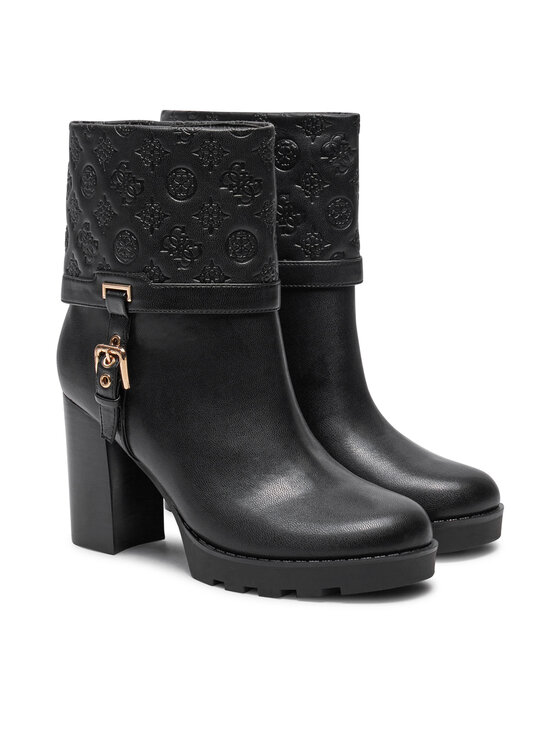 Guess Guess Botine Neadla FLFNEA FAL10 Negru