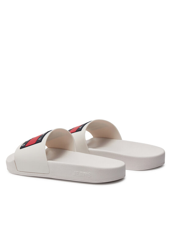 Tommy Jeans Tommy Jeans Παντόφλες Flag Pool Sld Ess EN0EN02115 Εκρού
