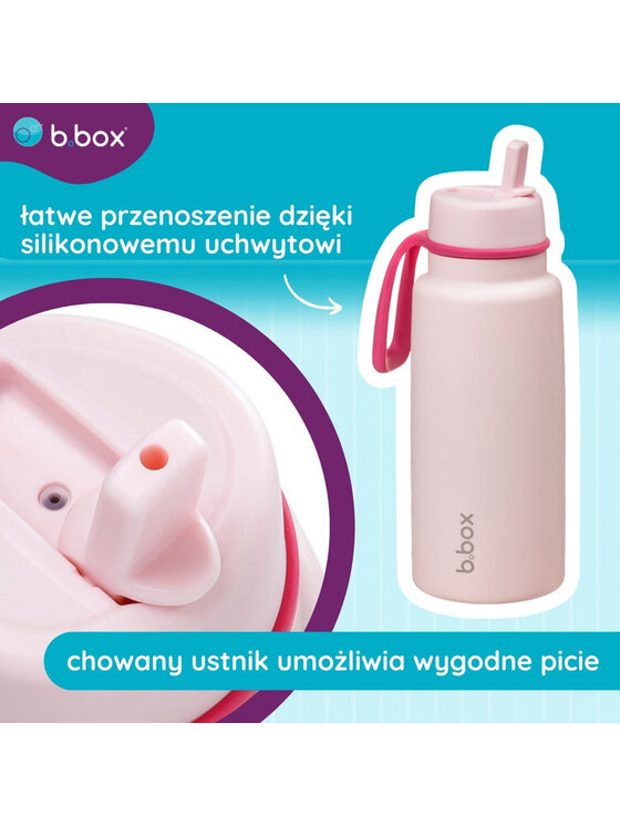 b.box b.box Butelka termiczna butelka termiczna Różowy