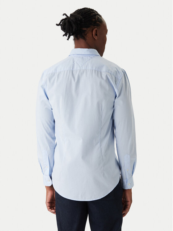 Tommy Hilfiger Tommy Hilfiger Риза MW0MW40460 Светлосиньо Slim Fit