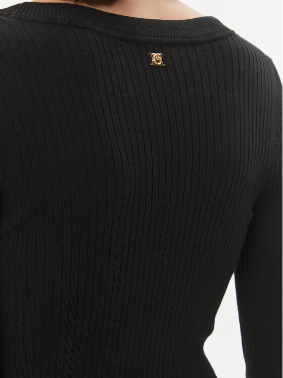 PINKO Pinko Φόρεμα υφασμάτινο Coccodrillo 102023 A18P Μαύρο Regular Fit