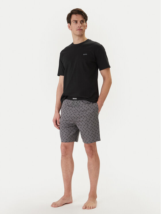 BOSS Piżama 50557174 Czarny Regular Fit