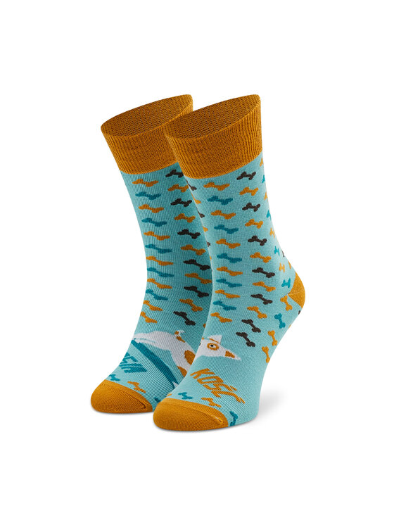 Zooksy Zooksy Skarpety wysokie unisex Psia Kość Niebieski