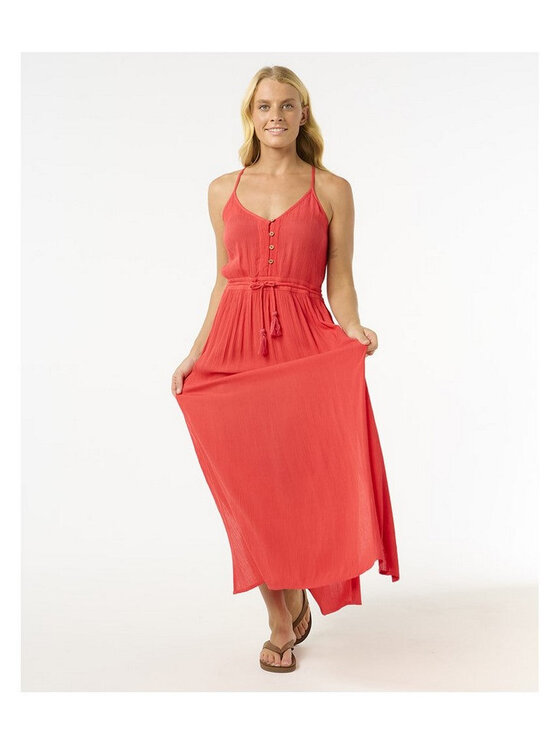 Rip Curl Rip Curl Sukienka letnia Classic Surf Maxi Dress Czerwony Relaxed Fit