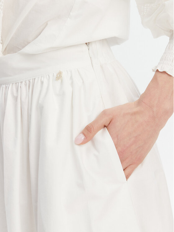Liu Jo Liu Jo Midi sukně WA5258 T4853 Bílá Regular Fit