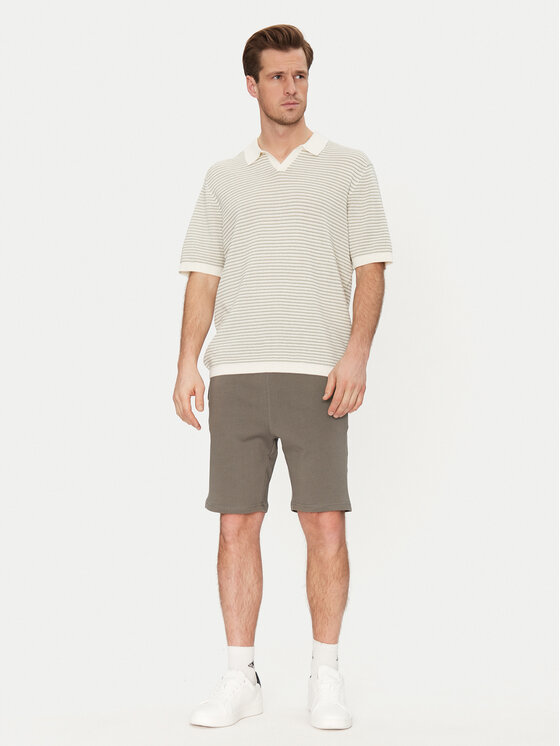 Only & Sons Only & Sons Тениска с яка и копчета Kian 22033457 Бежов Relaxed Fit