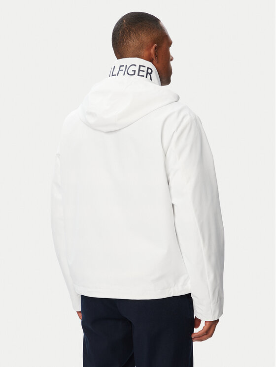 Tommy Hilfiger Tommy Hilfiger Prehodna jakna MW0MW44299 Bela Regular Fit