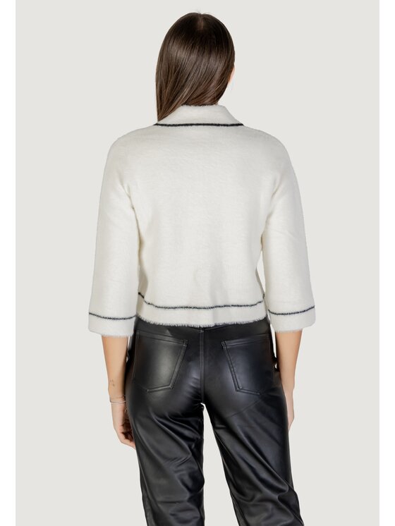 Morgan De Toi Morgan De Toi Cardigan 252-MCLAIRE Bianco Casual Fit