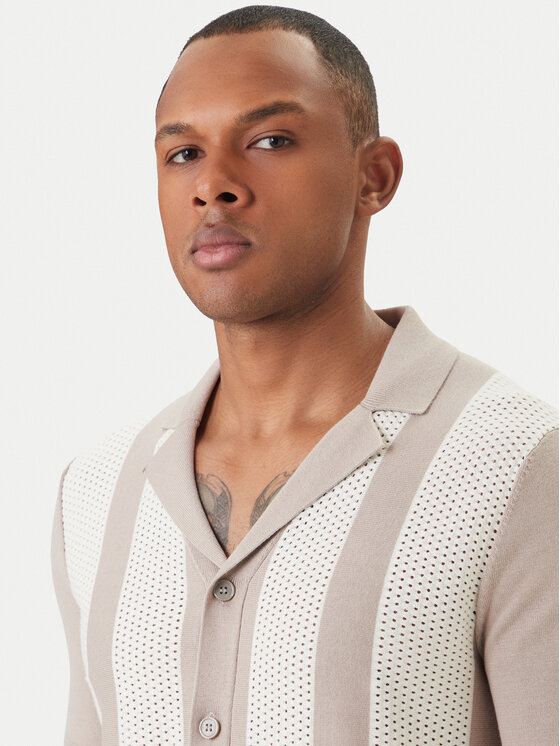 JOOP! JOOP! Krekls Galvo 30101514 Bēšs Regular Fit