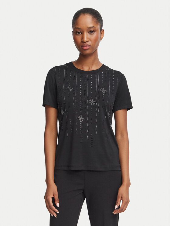 Guess Guess T-krekls W6BI29 K6050 Melns Regular Fit
