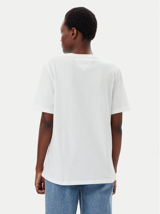 Tommy Jeans Tommy Jeans T-särk Color Varsity DW0DW21337 Ekrüüvärv Relaxed Fit
