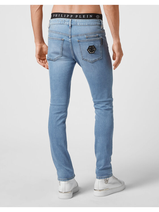 PHILIPP PLEIN PHILIPP PLEIN Džínsy 4131 Modrá Slim Fit