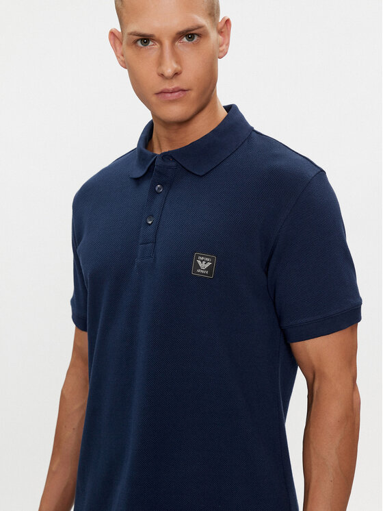 Emporio Armani Underwear Emporio Armani Underwear Polo 211804 4R460 06935 Granatowy Regular Fit