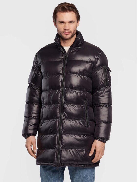 Brave Soul Brave Soul Télikabát MJK-JAREDLONG Fekete Regular Fit