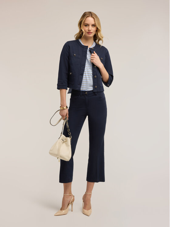 Motivi Motivi Spodnie materiałowe P710Q004495N034 Niebieski Flare Fit