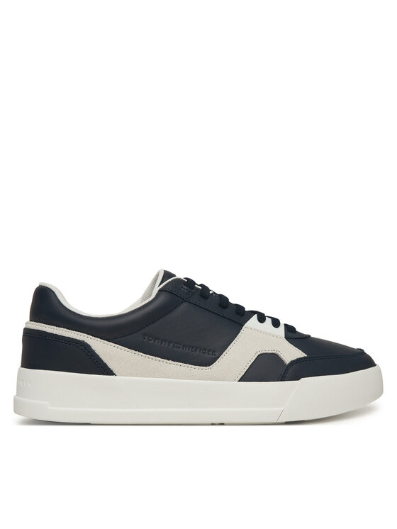 Tommy Hilfiger Tommy Hilfiger Sneakersy Th Court Craft Mix FM0FM05654 Granatowy