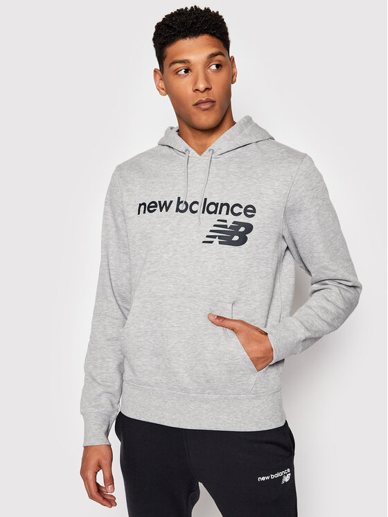 New Balance Džemperis ar kapuci C C F Hoodie MT03910 Pelēks Relaxed Fit