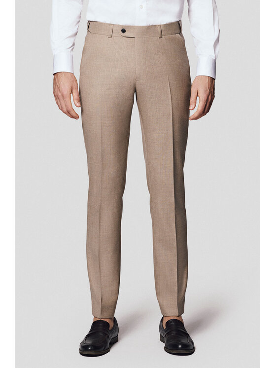 Lancerto Lancerto Garnitur Varma GA073125000006 Beżowy Slim Fit