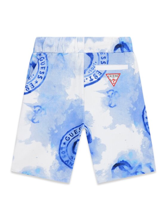 Guess Guess Pantaloni scurți sport L6GD00 KA6R4 Albastru Regular Fit