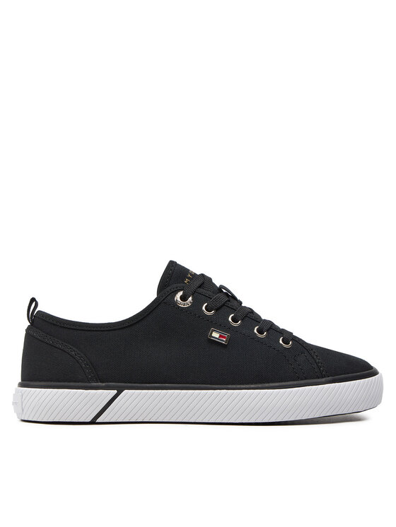 Teniși Tommy Hilfiger Vulc Canvas Sneaker FW0FW08063 Negru