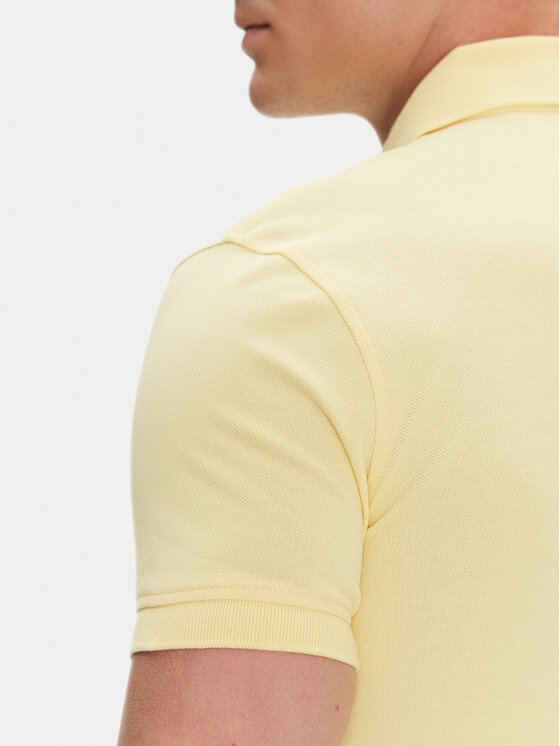 Tommy Hilfiger Tommy Hilfiger Тениска с яка и копчета 1985 MW0MW17771 Жълт Slim Fit