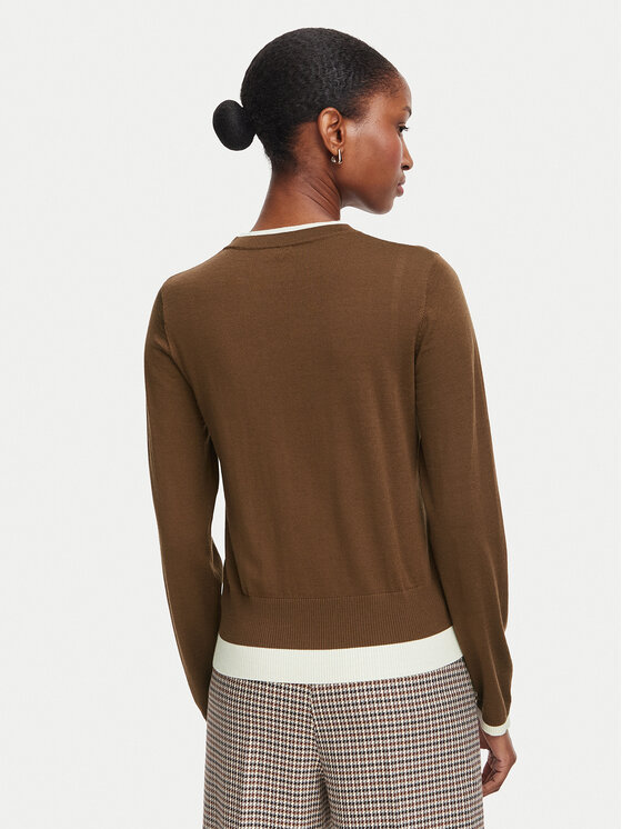 Marella Marella Sweter Prugna 2625366181 Brązowy Regular Fit