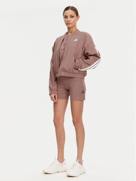 adidas adidas Geacă bomber Essentials 3-Stripes JD5318 Roz Loose Fit