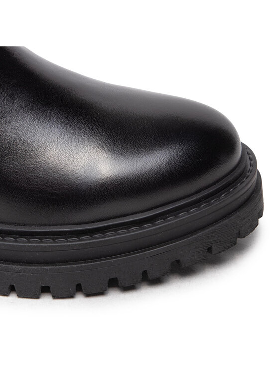 Geox Geox Kotníková obuv s elastickým prvkem D Iridea P D26HRP 00043 C9999 Černá