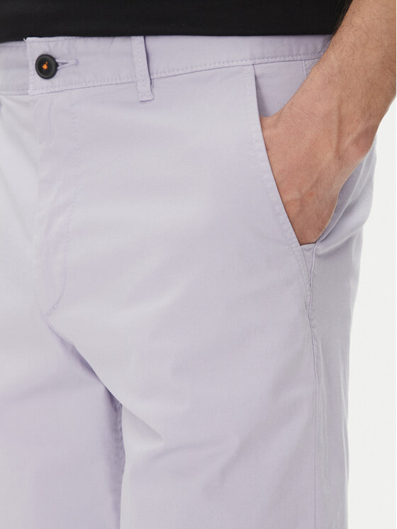 BOSS BOSS Bavlnené šortky Chino-Slim-Shorts 50536723 Fialová Regular Fit