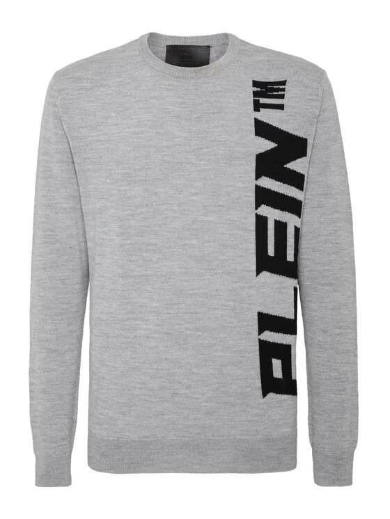 PHILIPP PLEIN PHILIPP PLEIN Longsleeve 1647 Szary Regular Fit