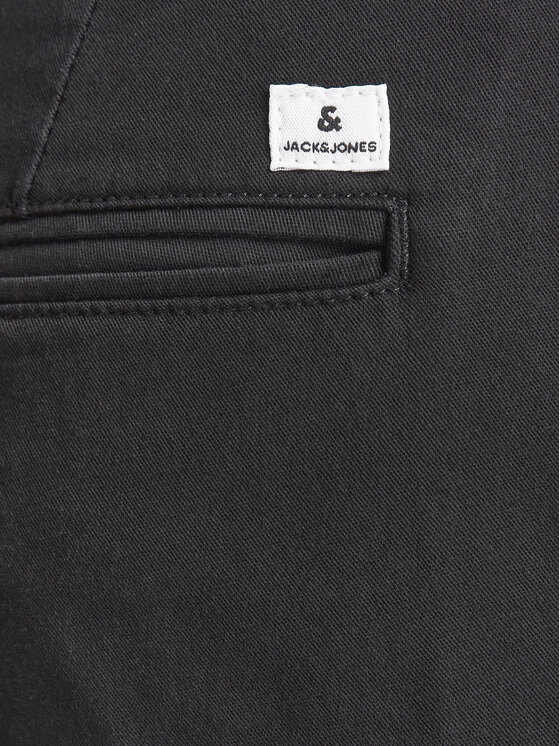 Jack&Jones Jack&Jones Hlače iz tkanine Marco Dave 12174152 Črna Slim Fit