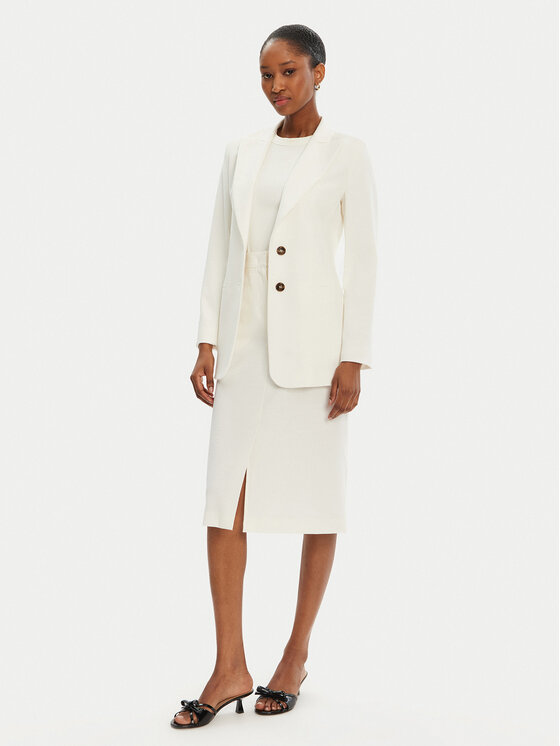 Marella Marella Midi sukně Getti 2515101051200 Écru Regular Fit