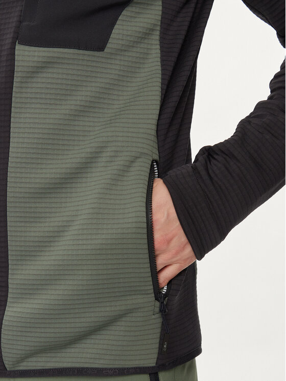 CMP CMP Fleecejacke 34G7597 Khakifarben Regular Fit