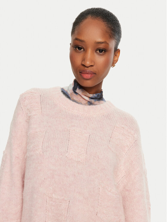 Munthe Munthe Džemper Taccu 243160724373 Ružičasta Loose Fit