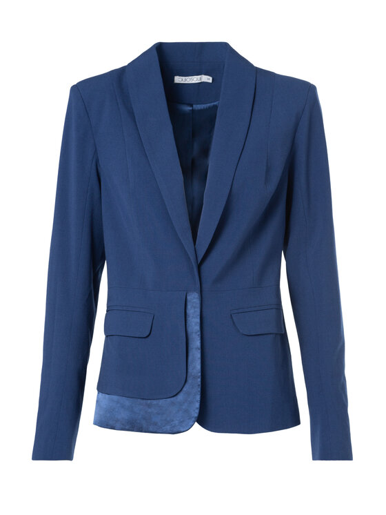 QUIOSQUE QUIOSQUE Sako 1023011 ANGE JACKET Tmavomodrá Regular Fit