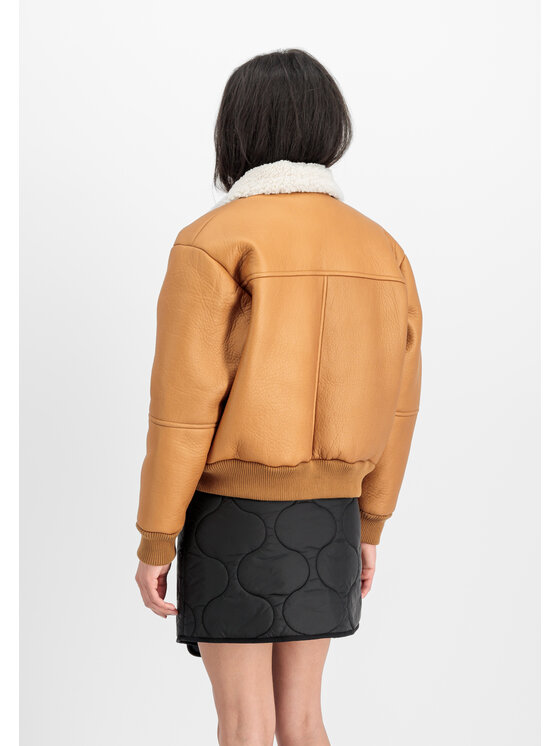 Alpha Industries Alpha Industries Kurtka bomber B-15 Modified Winter Jacket Women Beżowy Regular Fit