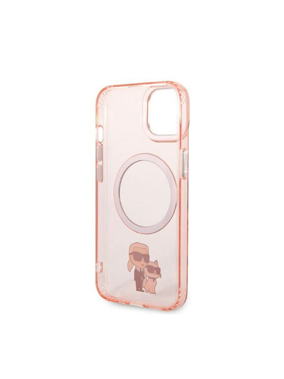 KARL LAGERFELD KARL LAGERFELD Etui na telefon IML NFT Karl & Choupette Magsafe Różowy