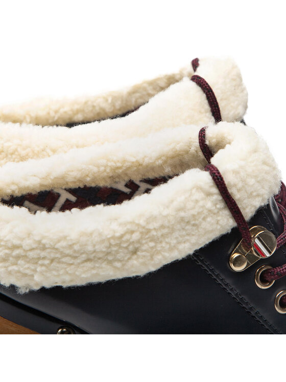 Tommy Hilfiger Tommy Hilfiger Šlepetės High Heel Clog Mule Monogram FW0FW06884 Tamsiai mėlyna