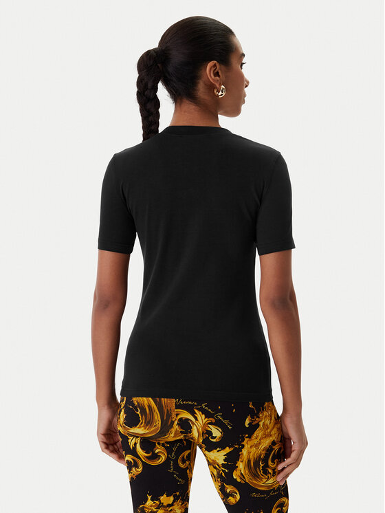 Versace Jeans Couture Versace Jeans Couture Футболка 80HAHT02 CJ03T Чорний Slim Fit