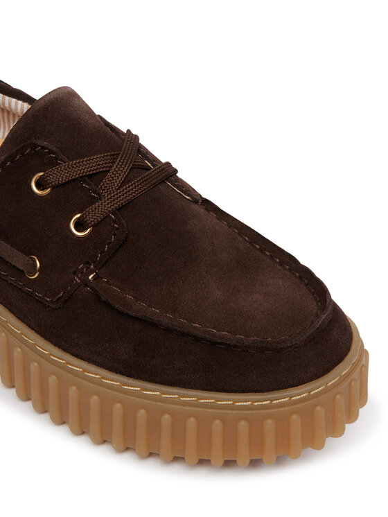 Clarks Clarks Półbuty Torhill Boat 26186647 Brązowy