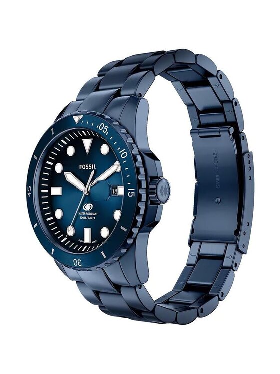 Fossil Fossil Zegarek FS6166 Niebieski