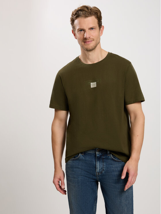 Cross Jeans Cross Jeans T-Shirt 16054-002 Khaki Regular Fit
