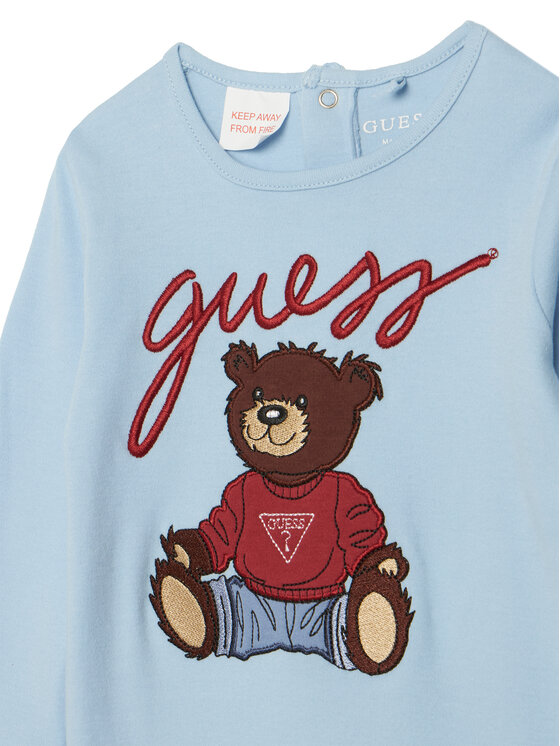 Guess Guess Φορμάκι με ανοιχτά ποδαράκια H6RW01 KA6W4 Γαλάζιο